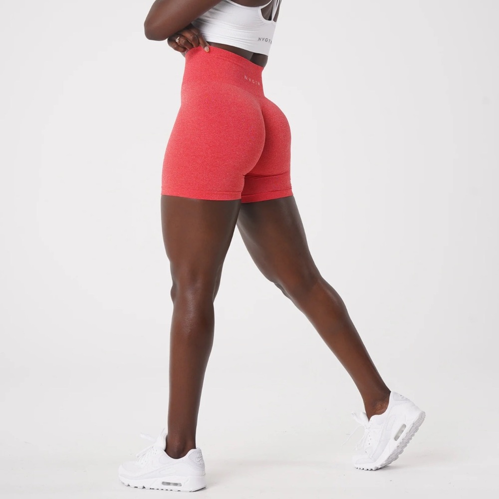 NVGTN Women's Vibrant Red Athletic Shorts